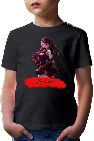 OEM Tricou copii Akame ga Kill Katana Fantasy Otaku Gore Blood Moon