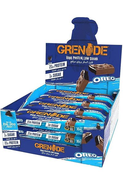 Grenade Grenade High Protein Low Sugar Bar - Oreo, 12 x 60g (Carton)