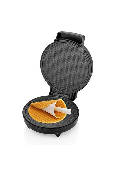 Blasko Aparat de Facut Conuri de Vafe – 1000 W, Diametru 20 cm – Vafe Crocante si Deserturi Delicioase