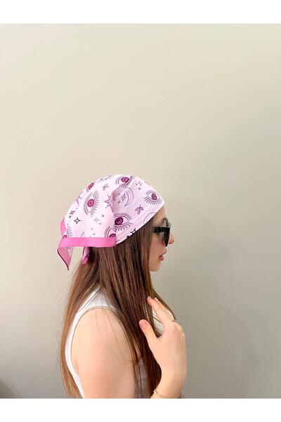 sema aksesuar Μπαντάνα με μοτίβο μάτι με χάντρες Evil Eye - Φουλάρι από ύφασμα ρεγιόν με μοτίβο Sun Moon Star Δώρο