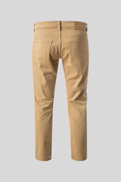 BOSS Slim Fit Erkek Jean Pantolon Bej 260