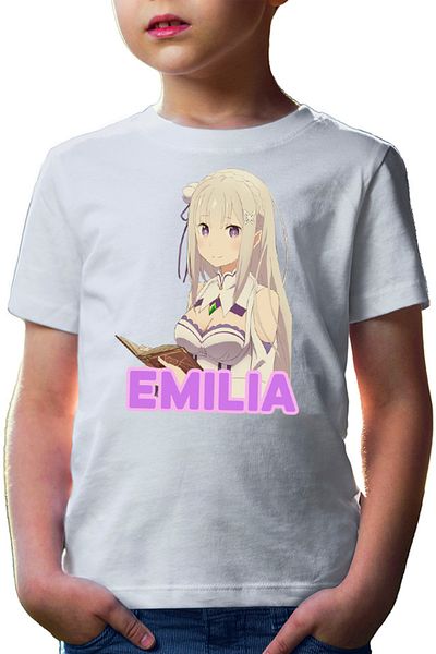 OEM Tricou copii Re Zero Emilia Cat Magical Princess Kind Wizard Time