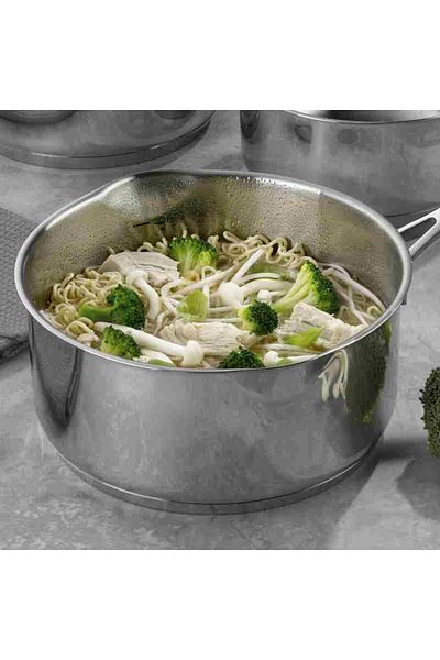 KELA Keck Lang 18/10 stainless steel saucepan set Flavoria set of 3 pieces