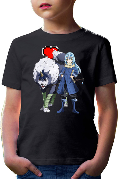 OEM Tricou copii TenSura Slime Isekai Rinmuru Ranga Minecraft Heart