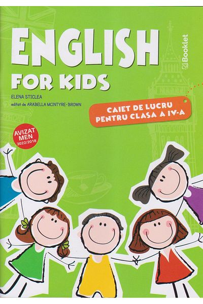 Booklet English for kids - workbook for 1st grade
