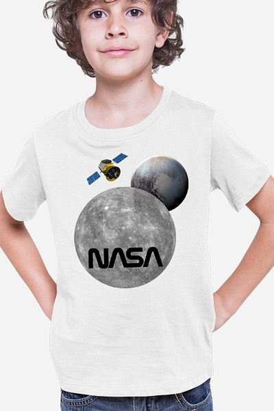 OEM Tricou copii NASA Moon Pluto Space Ship