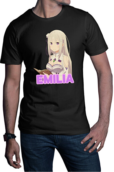 OEM Tricou barbati Re Zero Emilia Cat Magical Princess Kind Wizard Time