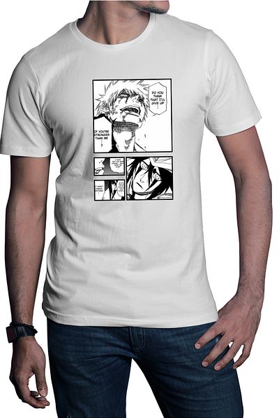 OEM Men's T-shirt Bleach Ichigo Duplo Ninja Cosplay