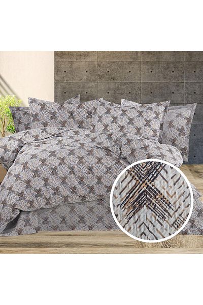 Pucioasa 100% Cotton Crepe Bed Linen (Crep21) - King Size