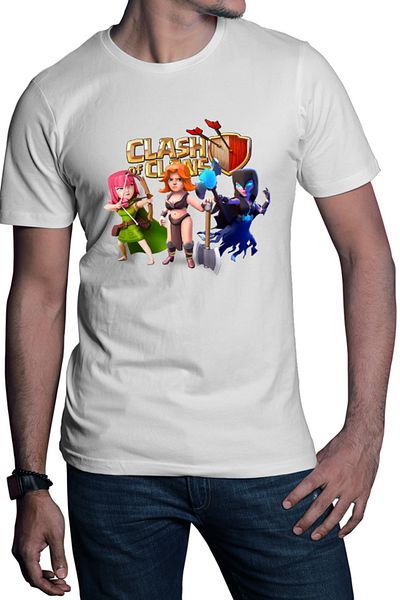 OEM Tricou barbati Clash of Clans Archer Mage Fighter Rage Supercell