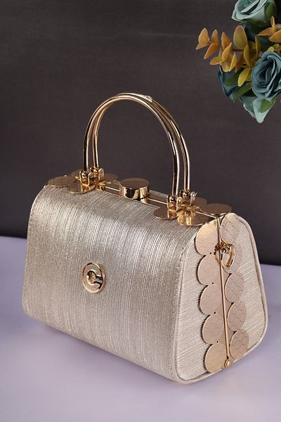 weem bag Elysara Eb0170 |   Cinderella Double Metal Handle Style Portfolio Bag