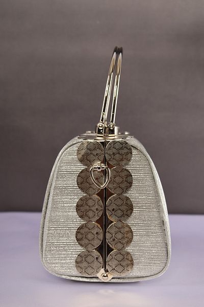 weem bag Elysara Eb0170 |   Cinderella Double Metal Handle Style Portfolio Bag