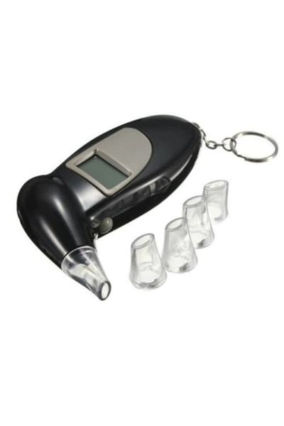 dalimag Digital Alcohol Tester with LCD Display, Etilotest Digital, 5 Mouthpieces, Plastic,