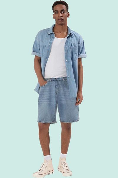 PayBuy Men's Baggy Loose Fit Denim Jeans Shorts Cotton Casual Combinations Weekend Summer Indispensable