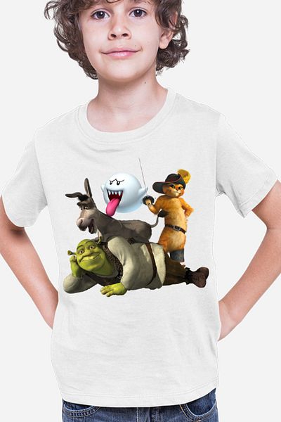 OEM Tricou copii Shrek Mario Cat Donkey Ghost