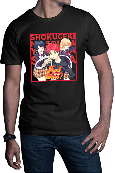 OEM Tricou barbati Food Wars Souma Megumi Erica Trio Anime Cook
