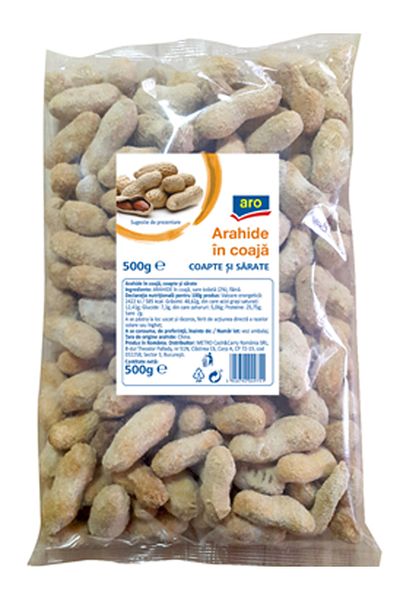 Aro Roasted Peanuts in Pods 500 g