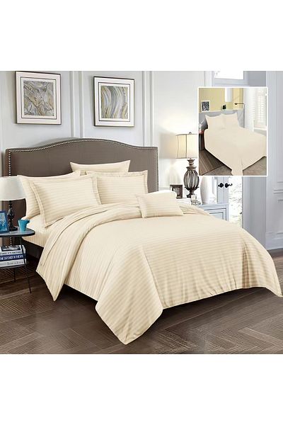 Pucioasa Damask-Polycotton Bed Linen 6 Pieces (6Dp45)