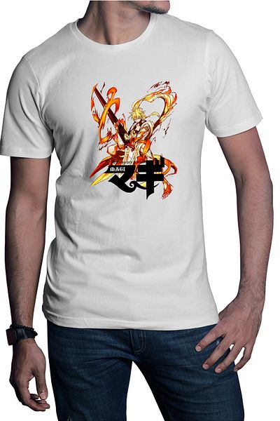 OEM Men's T-shirt Magi The Labyrinth of Magic Alibaba Fire Sword