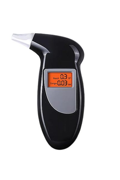 SDEPOT Alcool Test SDEPOT® with LCD Display, Digital Breathalyzer, 5 Mouthpieces, Black