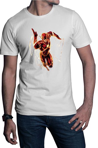 OEM Tricou barbati The Flash Comic Book Marvel Desene Animate