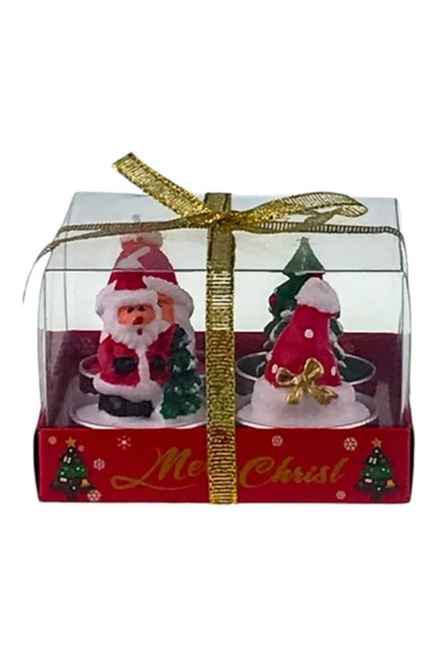 OEM Set of Four Christmas Wax Candle Figurines