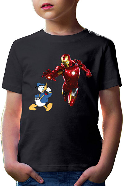 OEM Tricou copii Ironman Donald Duck Tony Stark Save World