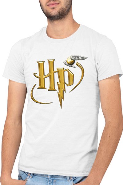 OEM Tricou barbati Harry Potter UK Logo Spirit Fly Mark Golden