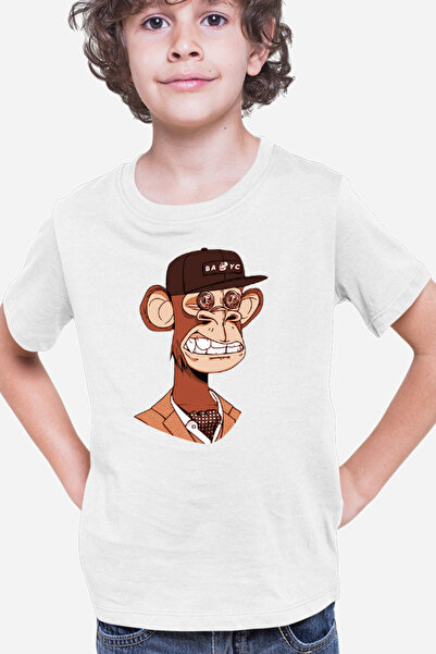 OEM Tricou copii NFT Monkey Modern Financial Global Economy