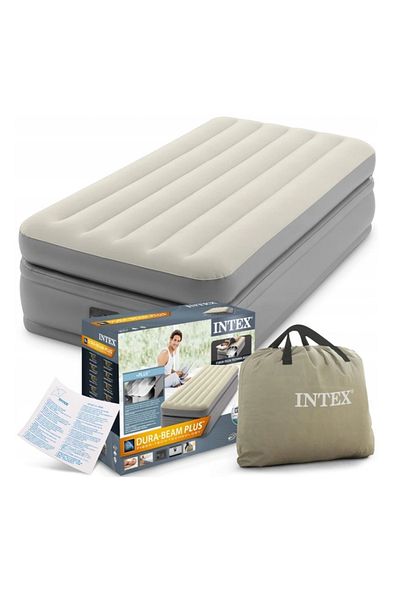 Intex Saltea gonflabilă Prime Comfort Twin 99 x 191 x 51 cm cu compresor încorporat #64162