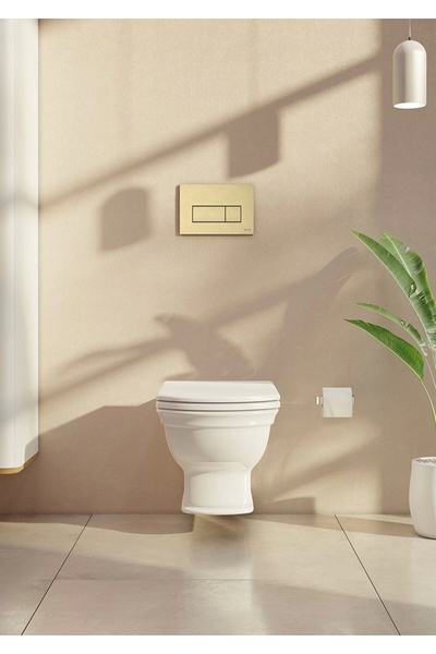 VitrA Root Square 740-2324 Kumanda Paneli, Soft Altın