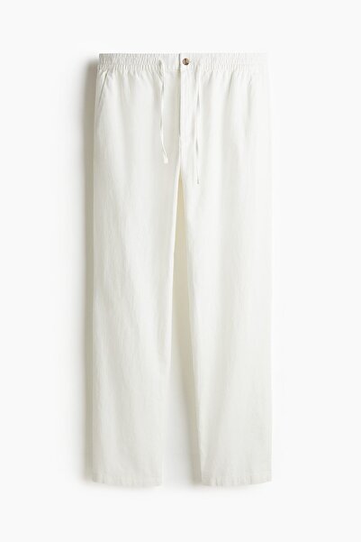 H&M Keten Karışımlı Pantolon Regular Fit