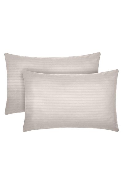 Five Store Set 2 huse perna din damasc, densitate 130 g/mp, Bej, 40/40cm