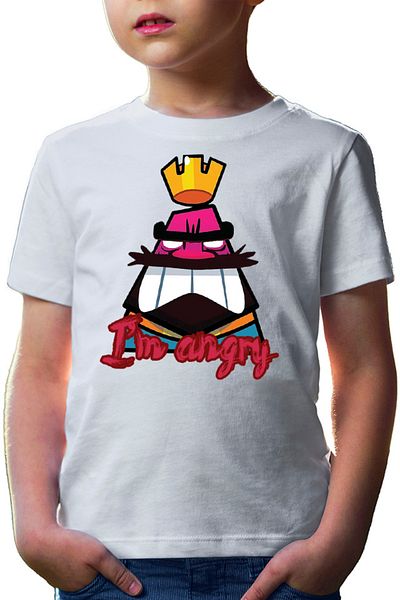 OEM Tricou copii Clash Royale Angry King Multiplayer Copy Strategy