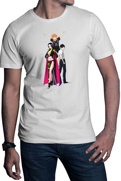 OEM Men's T-shirt Ajin Kei One Piece Haikyuu Sport Fantasy Horror