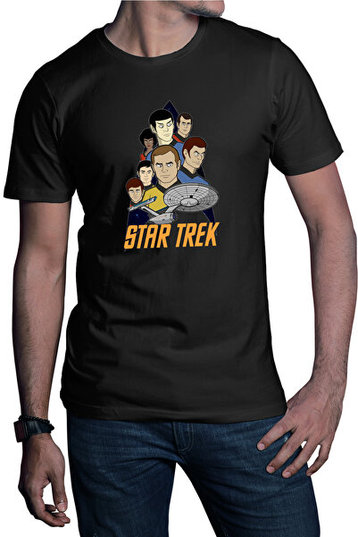 OEM Ανδρικό T-shirt Star Trek Animated Series SF Drawings Spock
