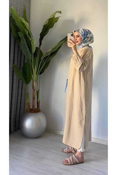 BelezaStore Müslin Gömlek Elbise
