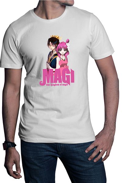OEM Men's T-shirt Magi The Labyrinth of Magic Morgiana Hakuryuu Party