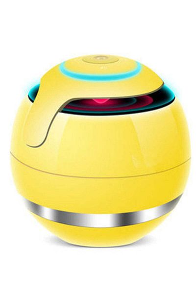 Generic Multifunctional Portable Bluetooth Ball Speaker, yellow