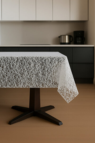 EvRossa Decorative Straw Textured Liquid-Proof Easy-To-Clean and Long-Lasting Pvc Tablecloth