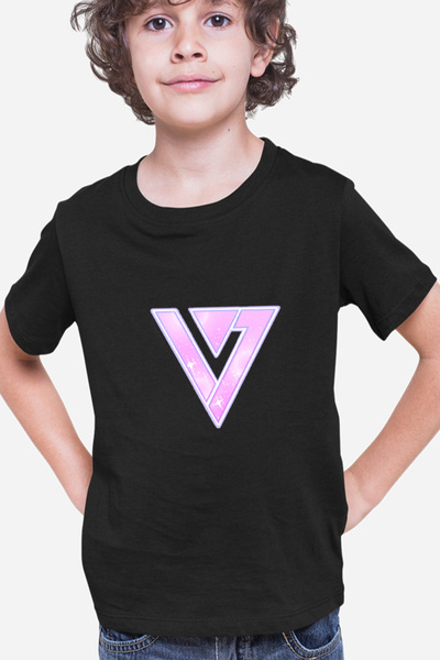 OEM Παιδικό μπλουζάκι Seventeen Idol K-pop Group Logo Shiny