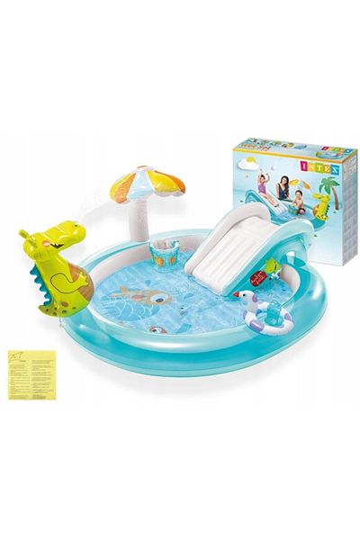 Intex Centru de joacă gonflabil Crocodil #57165