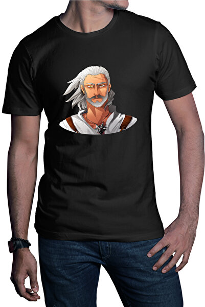 OEM Tricou barbati The Witcher Geralt of Rivia Minecraft Tlaucher