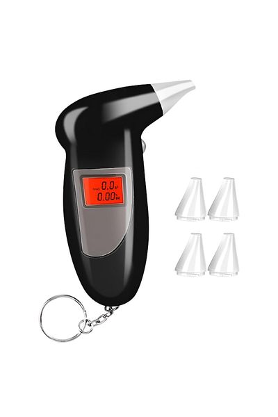 Primlife Alcohol Tester Primlife, Digital, 5 Mouthpieces, Compact, Durable
