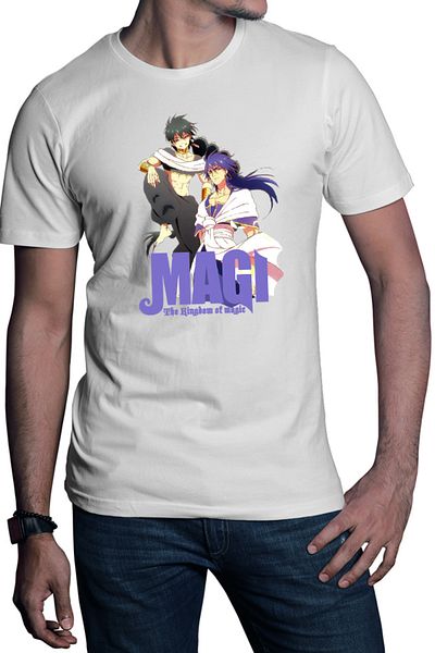 OEM Men's T-shirt Magi The Labyrinth of Magic Gang Judar Sinbad Anime Style