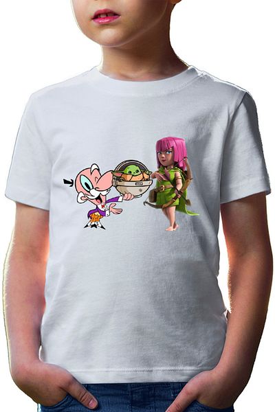 OEM Tricou copii Clash of Clans Powerpuff Girls Mayor Star Wars Baby Yoda