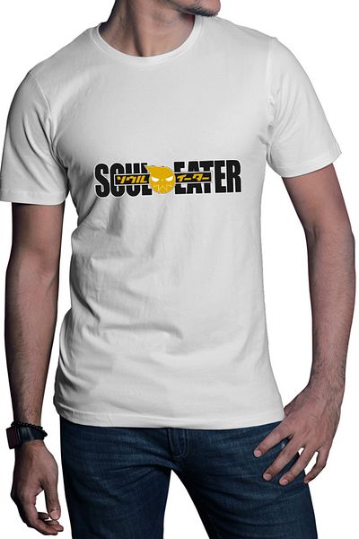 OEM Men's T-shirt Soul Eater Logo Anime Supernatural Action Shounen