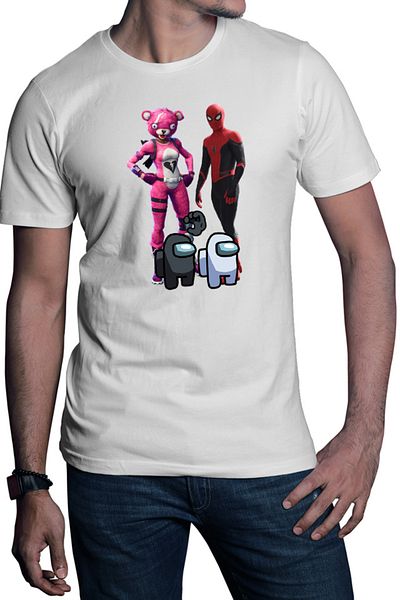 OEM Tricou barbati Fortnite Pink Rabbit Skin Easter Event Spiderman Cool