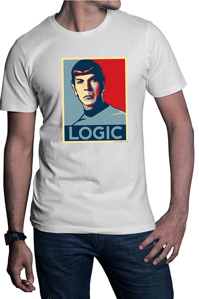 OEM Tricou barbati Star Trek Spock Leonard Nimoy Vulcan Logic