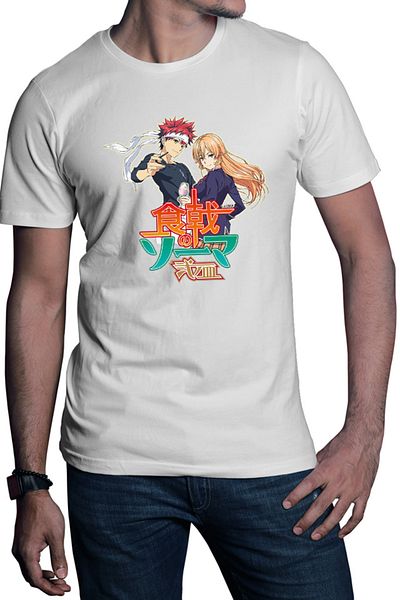 OEM Men's T-shirt Food Wars Souma Erina Cookers Anime Shounen